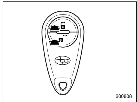 SUBARU IMPREZA - To arm the system using remote transmitter - 1
