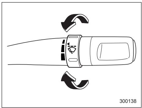 SUBARU IMPREZA - Wiper intermittent time control - 1