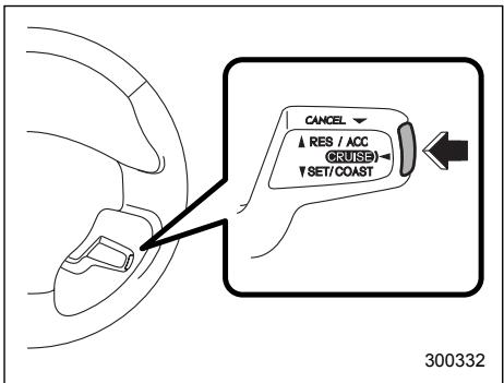 SUBARU IMPREZA - To set cruise control - 1