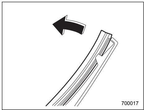 SUBARU IMPREZA - Rear window wiper blade rubber - 1