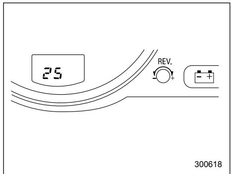 SUBARU IMPREZA - Setting the alarm-level engine speed - 1