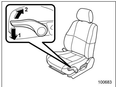 SUBARU IMPREZA - Seat cushion height adjustment (driver's seat) - 1