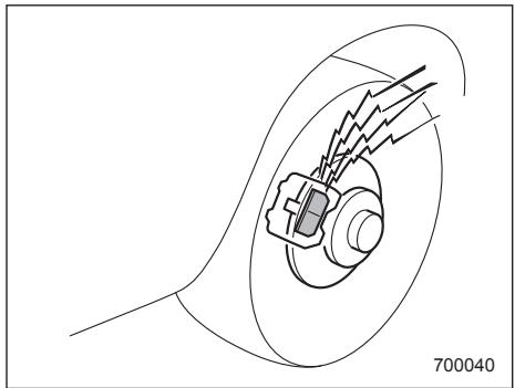 SUBARU IMPREZA - Disc brake pad wear warning indicators - 1