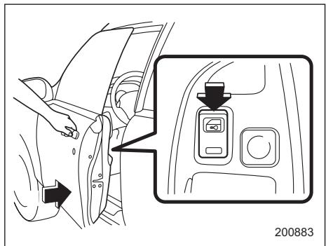 SUBARU IMPREZA - To arm the system using power door locking switches - 1