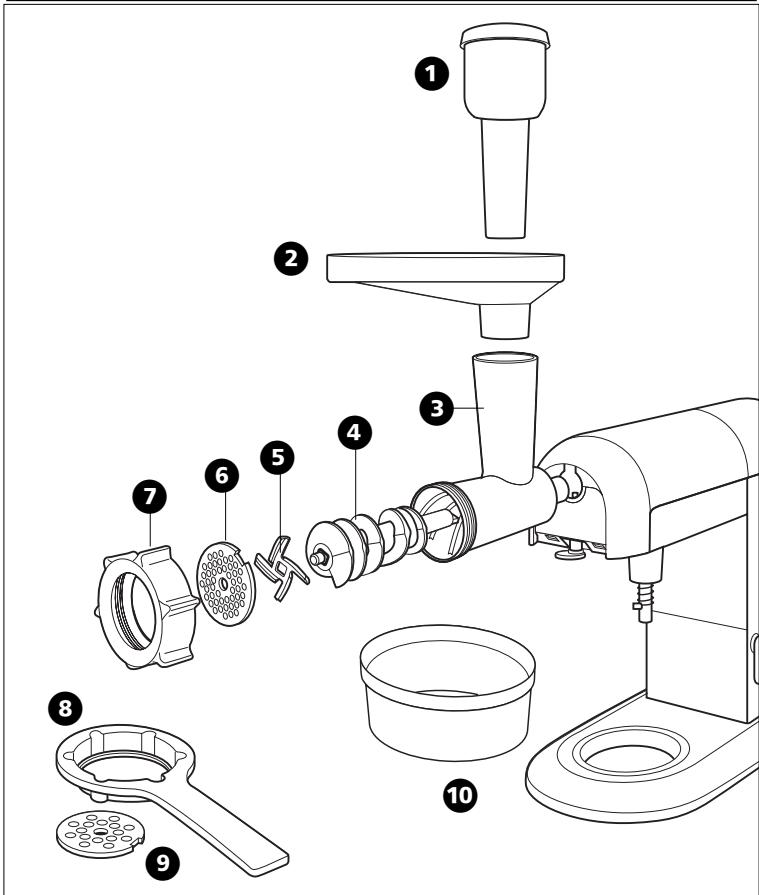 MORPHY RICHARDS KITCHEN MACHINE 48955 - ADDITIONAL ATTACHMENTS - 1