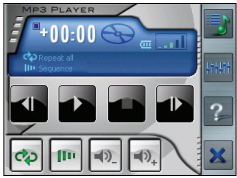 AIRIS T920B - Starting and Exiting the MP3 Player - 2