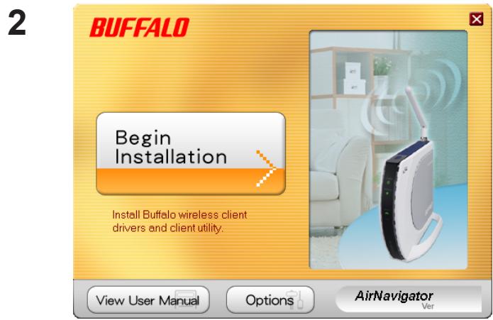 BUFFALO WIRELESS N150 COMPACT USB 2.0 ADAPTER - Installing Client Manager - 1