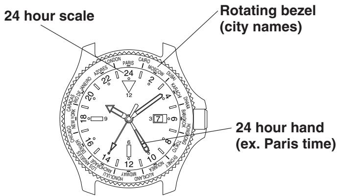 CITIZEN WATCH B876 - USING THE ROTATING BEZEL - 1