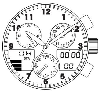 CITIZEN WATCH C65 - Using the Chronograph - 1