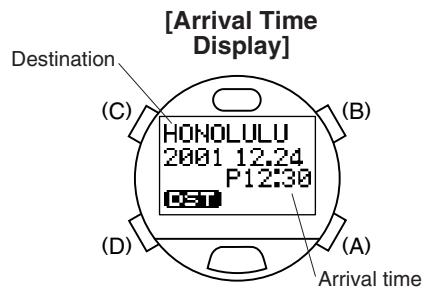 CITIZEN WATCH D70 - Destination Timer Mode - 1