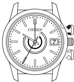 CITIZEN WATCH E76 - [Correcting the Time Difference] - 1
