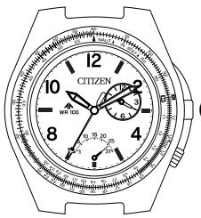 CITIZEN WATCH 3111 - Adjusting the sub-watch (correcting time difference) - 1