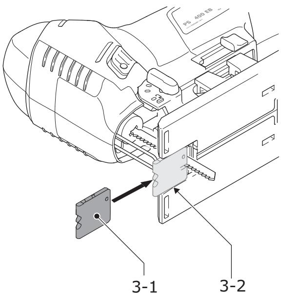 FESTOOL PSB 400 EBQ - Montaje de la proteccion antiastillas - 1