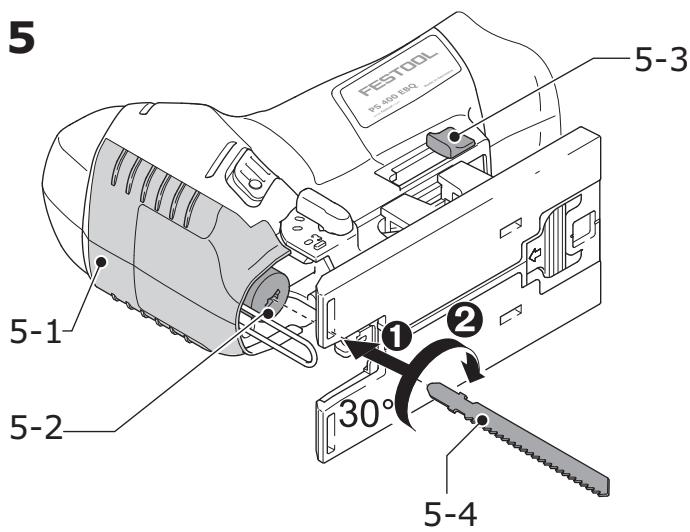 FESTOOL PSB 400 EBQ - Risques de blessures, électrochoc - 1