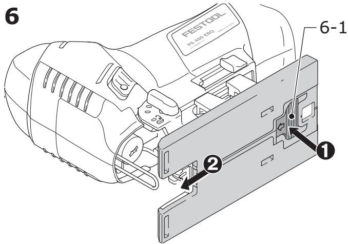 FESTOOL PSB 400 EBQ - Sciage avec semelles spéciales - 1