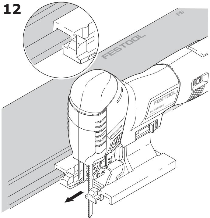 FESTOOL PSB 400 EBQ - Adaptation to the guide rail FS - 1