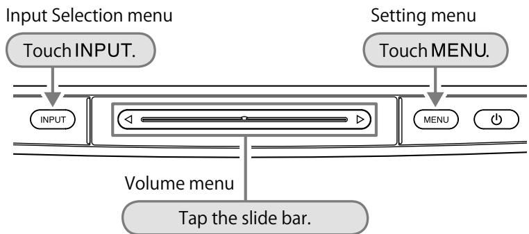 EIZO FLEXSCAN HD2441W - Displaying/Quitting a menu - 1