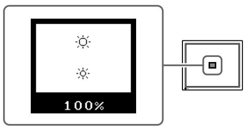 EIZO FLEXSCAN M1700 - Ställa in skärmens Ijusstyrka - 1
