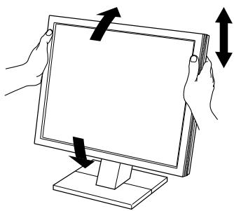 EIZO FLEXSCAN M1700 - Púθμiση τοῦ χους και της γωνίας κλίσης - 1