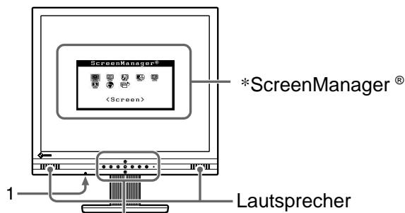 EIZO FLEXSCAN M1700 - Bedienelemente und Funktionen - 1