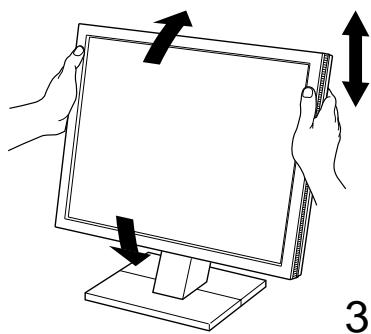 EIZO FLEXSCAN M1700 - Perylnpobka BbICOTbI n yrJa HaKJIOHa 3KpaHa - 1