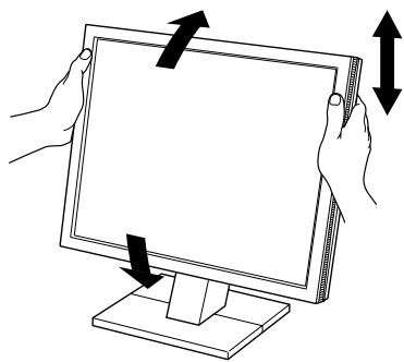 EIZO FLEXSCAN M1700 - Adjusting Screen Height and Angle - 1