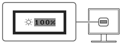 EIZO FLEXSCAN S1501 - Réglez la luminosité à l'aide de la touche ◀ ou ▶. - 1