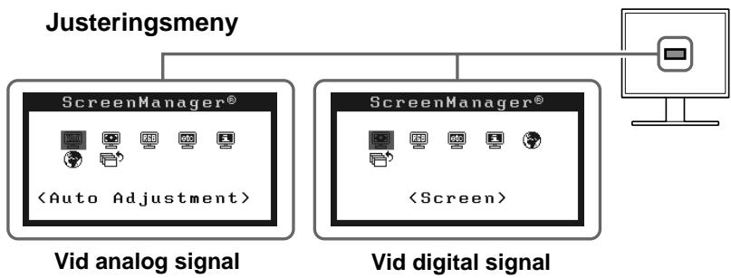 EIZO FLEXSCAN S1501 - Att genomföra avancerade inställningar/justeringar - 1