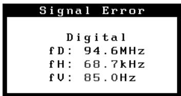 EIZO FLEXSCAN S1501 - Check the error message that remains on the screen. - 2