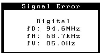 EIZO FLEXSCAN S1501 - Compruebe el mensaje de error de la pantalla. - 2