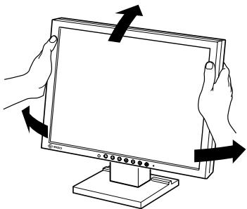 EIZO FLEXSCAN S1501 - Anpassen des Bildschirmwinkels - 1