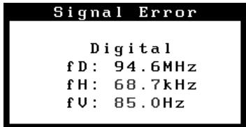 EIZO FLEXSCAN S1501 - Vérifiez le message d'erreur qui apparaît à l'écran. - 2