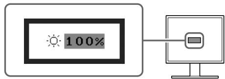 EIZO FLEXSCAN S1501 - Ställa in skärmens ljusstyrka - 1