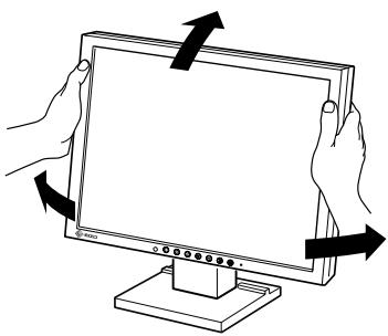 EIZO FLEXSCAN S1501 - Réglage de l'angle de l'écran - 1