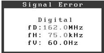 EIZO FLEXSCAN S1921 - Δείτε το μήνυμα σφάλματος στην οθόνη. - 2