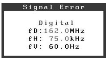 EIZO FLEXSCAN S1921 - Controllare il messaggio di errore sullo schermo. - 2