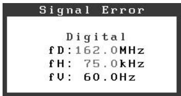 EIZO FLEXSCAN S1921 - Compruebe el mensaje de error de la pantalla. - 2