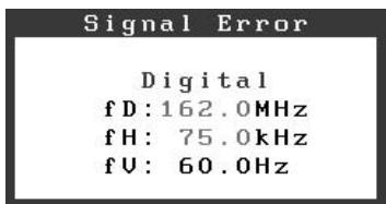EIZO FLEXSCAN S1921 - Vérifiez le message d'erreur qui apparaît à l'écran. - 2