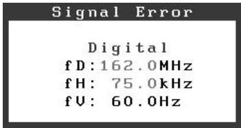 EIZO FLEXSCAN S1921 - Check the error message on the screen. - 2