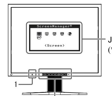 EIZO FLEXSCAN S2100 - Bedienelemente und Funktionen - 1