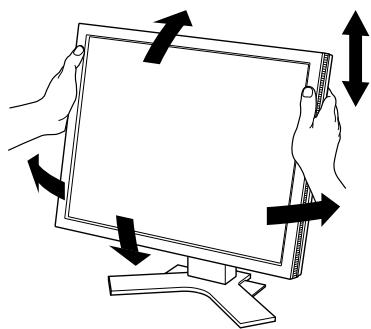 EIZO FLEXSCAN S2100 - PergunpoBka BbICOTbI yrIa HaKIOHa 3KpaHa - 1