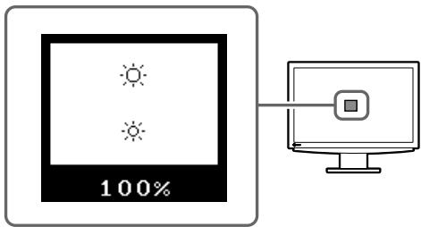 EIZO FLEXSCAN S2111W - Ställa in skärmens Ijusstyrka - 1