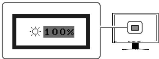 EIZO FLEXSCAN S2231W - Premere ⑥ per selezionare la luminosità desiderata.整亮度 - 1