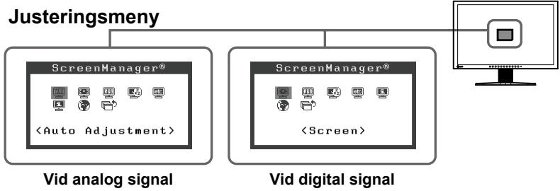 EIZO FLEXSCAN S2231W - Att genomföra avanceradeinställningar/justeringar - 1