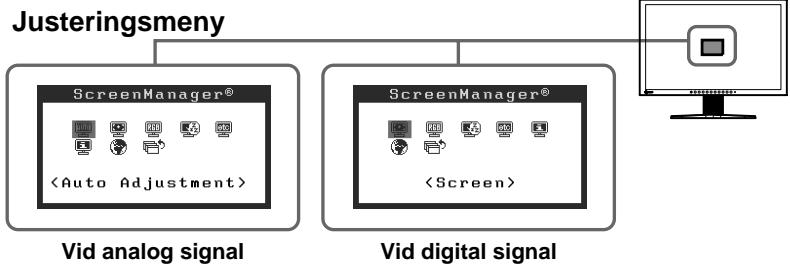 EIZO FLEXSCAN S2401W - Att genomföra avanceradeinställningar/justeringar - 1