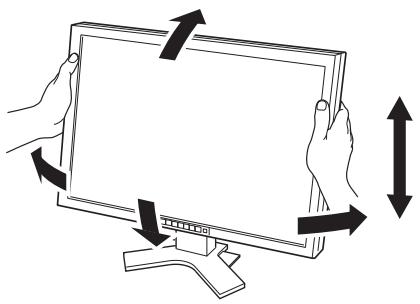 EIZO FLEXSCAN SX3031W - Justera skärmhöjd och vinkel - 1