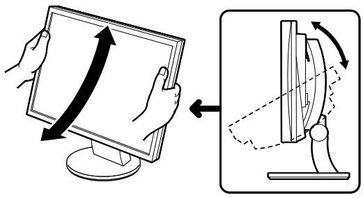 EIZO FLEXSCAN T1721 - Adjusting the Screen Angle - 1