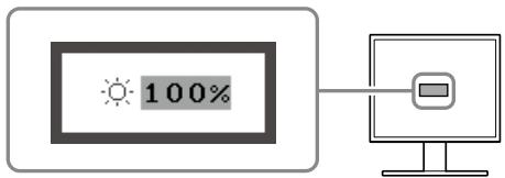 EIZO FLEXSCAN T1721 - Adjust the brightness with or . - 1