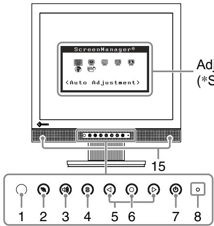 EIZO FLEXSCAN T1721 - Controls and Functions - 1