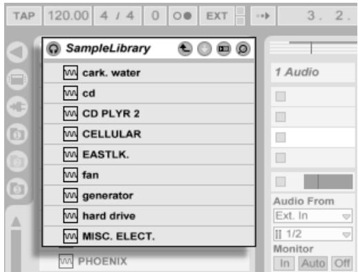 ABLETON LIVE 5 - Clips audio et échantillons - 1